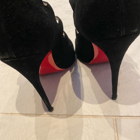 Christian Louboutin Black Suede Viennana - Picture 6 of 7